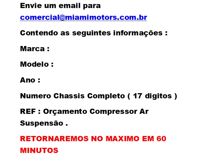 COMPRESSOR SUSPENSÃO AUDI